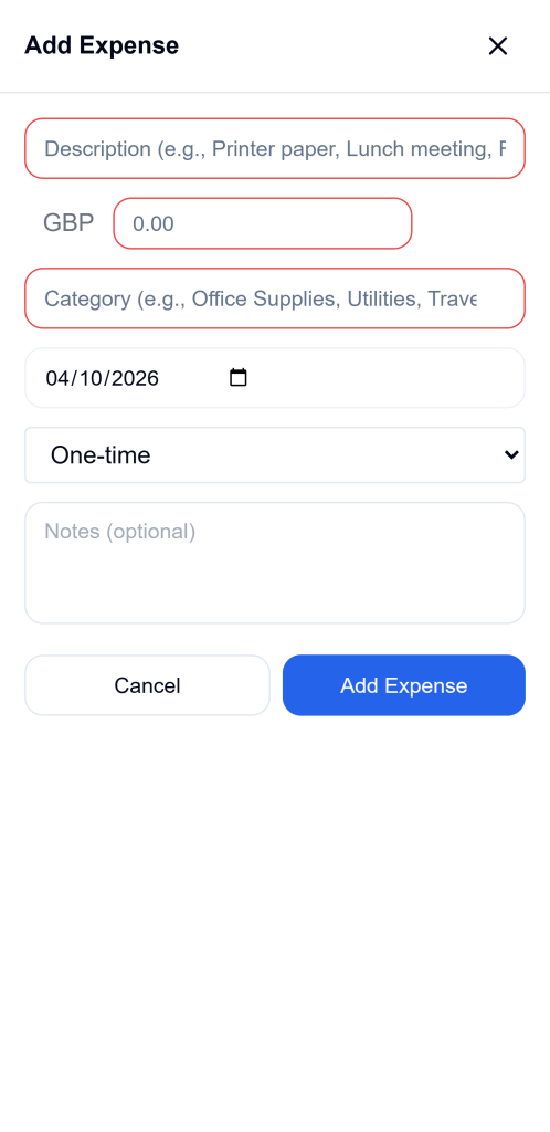 Ledgar expense tracking